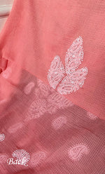 Load image into Gallery viewer, Women's Lucknowi Handcrafted Kota Cotton Chikankari Unstitched Kurta And Dupatta Set - HONC0303992