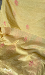 Load image into Gallery viewer, Women's Lakhnavi Handcrafted Mul Chanderi Unstitched Kurta And Dupatta Set- HONC0282368