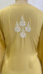 将图像加载到图库查看器中, Rusdha Women's Lucknowi Handcrafted Modal Cotton Chikankari Kurti - HONC0160328