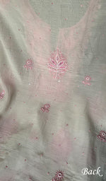 Load image into Gallery viewer, Women's Lakhnavi Handcrafted Mul Chanderi Unstitched Kurta And Dupatta Set - HONC0279320