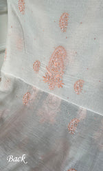 将图像加载到图库查看器中, Women's Lakhnavi Handcrafted Unstitched Mul Chanderi Kurta And Dupatta Set - HONC0324083