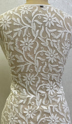 Load image into Gallery viewer, Women's Lucknowi Handcrafted Faux-Georgette Chikankari Top - HONC0140467