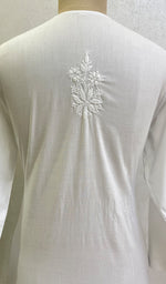 Load image into Gallery viewer, Aarzu Women's Lucknowi Handcrafted Cotton Chikankari Kurti-HONC0148324