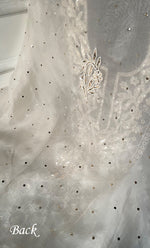 Load image into Gallery viewer, Women's Lakhnavi Handcrafted Pure Organza Chikankari Unstitched Kurta And Dupatta Set- HONC0319070