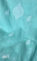 Load image into Gallery viewer, Women's Lakhnavi Handcrafted Unstitched Cotton Chikankari Suit Material - HONC0285011