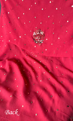 Load image into Gallery viewer, Hunar Women's Lakhnavi Handcrafted Viscose Georgette Chikankari Full Suit Material - HONC0301676