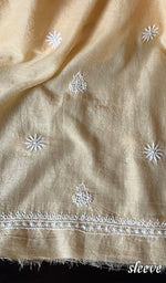 Load image into Gallery viewer, Lucknowi Handcrafted Maheshwari Mul Chanderi Chikankari Unstitched Men's Kurta Fabric - HONC0274613
