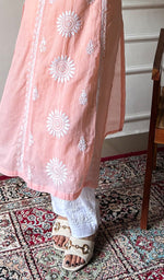 将图像加载到图库查看器中, Naima Women's Lakhnavi Handcrafted Kota Cotton Chikankari Kurti - HONC03360444