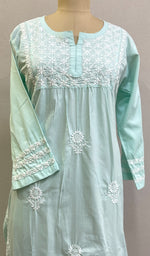 Load image into Gallery viewer, Falak Women's Lucknowi Handcrafted Cotton Chikankari Kurti - HONC0220704