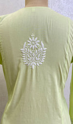 Load image into Gallery viewer, Women's Lucknowi Handcrafted Cotton Chikankari Kurti - HONC0141285