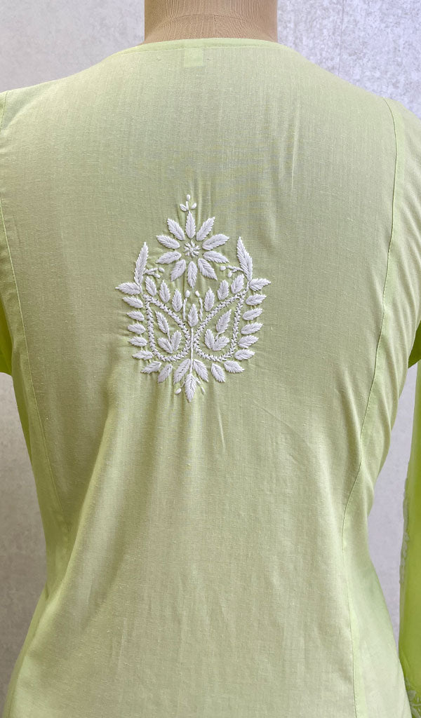 Women's Lucknowi Handcrafted Cotton Chikankari Kurti - HONC0141285