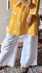 Load image into Gallery viewer, Sezuka Women's Lakhnavi Handcrafted Cotton Chikankari Top - HONC0350777