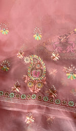 Load image into Gallery viewer, Pink Cotton Unstitched Kurta And Dupatta