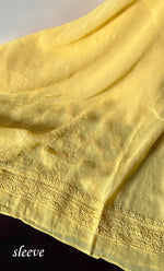 将图像加载到图库查看器中, Lucknowi Handcrafted Viscose Georgette Chikankari Unstitched Men's Kurta Fabric - HONC0282441`