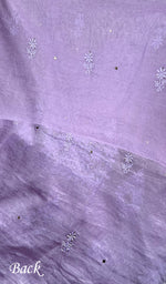 Load image into Gallery viewer, Women's Lakhnavi Handcrafted Mul Chanderi Chikankari Full Suit Material - HONC0282288