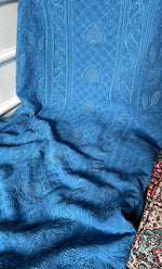 将图像加载到图库查看器中, Women's Lakhnavi Handcrafted Viscose Georgette Chikankari Full Suit Material - HONC0299913