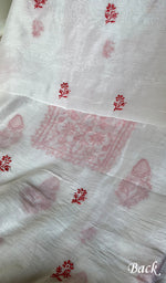 将图像加载到图库查看器中, Women's Lakhnavi Handcrafted Mul Chanderi Unstitched Kurta And Dupatta Set - HONC0273255