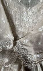 Load image into Gallery viewer, Women's Lakhnavi Handcrafted Kota Cotton Semi -Stitched Kurta And Dupatta Set- HONC0304839