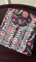 Load image into Gallery viewer, Women's Lakhnavi Handcrafted Cotton Chikankari Unstitched Kurti Fabric - HONC0268836