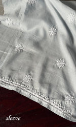 Load image into Gallery viewer, Women's Lakhnavi Handcrafted Cotton Chikankari Unstitched Kurti Fabric - HONC0302631