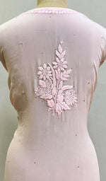 Load image into Gallery viewer, Aaliya Women's Lucknowi Handcrafted Crepe Chikankari Kurti - HONC0193271