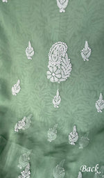 将图像加载到图库查看器中, Yumna Women's Lucknowi Handcrafted Faux-Georgette Chikankari Suit Material - HONC0263416