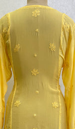 Load image into Gallery viewer, Women's Lucknowi Handcrafted Viscose Georgette Chikankari Top - HONC152263