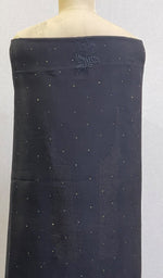 Load image into Gallery viewer, Rose Women's Lakhnavi Handcrafted Pure Organza Chikankari Unstitched Kurta And Dupatta Set - HONC0168392