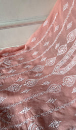 将图像加载到图库查看器中, Aavya Women's Lakhnavi Handcrafted Mul Chanderi Unstitched Kurta And Dupatta Set - HONC0348670