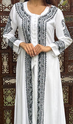 将图像加载到图库查看器中, Women's Lucknowi Handcrafted Modal Cotton Chikankari Kurti - HONC0272659