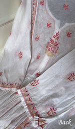 Load image into Gallery viewer, Women's Lakhnavi Handcrafted Mul Chanderi Semi - Stitched Kurta And Dupatta Set - HONC0266951