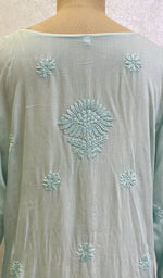 Load image into Gallery viewer, Women's Lucknowi Handcrafted Modal Cotton Chikankari Kurti - HONC0136234