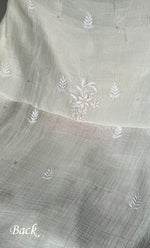 Load image into Gallery viewer, Women's Lakhnavi Handcrafted Mul Chanderi Unstitched Kurta And Dupatta Set- HONC0313320