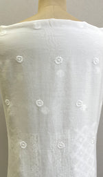 Load image into Gallery viewer, Lucknowi Handcrafted Chanderi Chikankari Unstitched Men's Kurta Fabric - HONC0176415