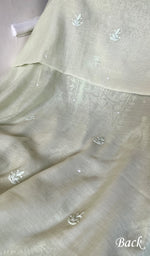 Load image into Gallery viewer, Women's Lakhnavi Handcrafted Mul Chanderi Chikankari Full Suit Material - HONC0279290
