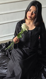 Load image into Gallery viewer, Ishita Women's Lucknowi Handcrafted Chanderi Silk Chikankari Kurti - HONC0350675