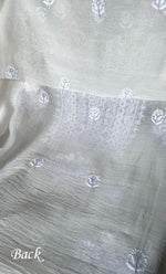 Load image into Gallery viewer, Women's Lakhnavi Handcrafted Unstitchd Mul Chanderi Kurta And Dupatta Set - HONC0323578