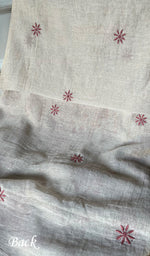 将图像加载到图库查看器中, Women's Lakhnavi Handcrafted Tissue Chanderi Unstitched Kurta And Dupatta Set - HONC0267043
