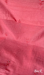 Load image into Gallery viewer, Women's Lucknowi Handcrafted Mul Chanderi Chikankari Full Suit Material - HONC0260945