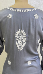 Load image into Gallery viewer, Women's Lakhnavi Handcrafted Modal Cotton Chikankari Kurta And Palazzo Set - HONC014311