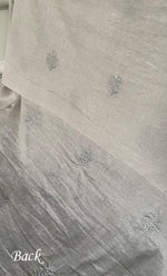 Load image into Gallery viewer, Women's Lakhnavi Handcrafted Mul Chanderi Unstitched Chikankari Full Suit Material - HONC0319531