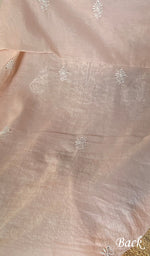 将图像加载到图库查看器中, Women's Lakhnavi Handcrafted Mul Chanderi Unstitched Kurta And Dupatta Set - HONC0266982
