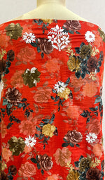 Load image into Gallery viewer, Women's Lakhnavi Handcrafted Cotton Chikankari Unstitched Kurti Fabric - HONC0180630