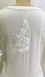 Load image into Gallery viewer, Women's Lakhnavi Handcrafted Modal Cotton Chikankari Kurta And Palazzo Set - HONC01666487