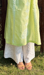 将图像加载到图库查看器中, Women's Lucknowi Handcrafted Cotton Chikankari Kurti - HONC0217320