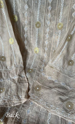 Load image into Gallery viewer, Izna Women's Lakhnavi Handcrafted Mul Chanderi Semi - Stitched Anarkali And Dupatta Set - HONC0302872