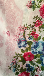 将图像加载到图库查看器中, Women's Lakhnavi Handcrafted Cotton Chikankari Unstitched Kurti Fabric - HONC0284339