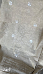 将图像加载到图库查看器中, Women's Lakhnavi Handcrafted Tissue Chanderi Unstitched Kurta And Dupatta Set - HONC0284692