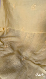 Load image into Gallery viewer, Women's Lakhnavi Handcrafted Mul Chanderi Unstitched Chikankari Full Suit Material - HONC0345051
