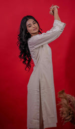 Load image into Gallery viewer, Nargish Women's Lucknowi Handcrafted Cotton Chikankari Kurti - HONC0171350